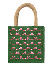 Bow Garland Petite Jute Gift Bag