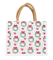 A Cozy Christmas Jute Gift Bag