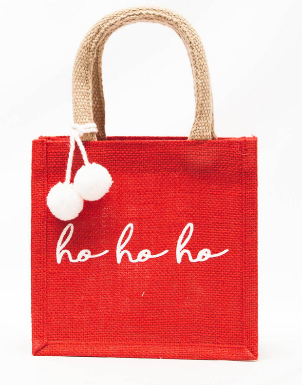 Hohoho Petite Jute Gift Bag