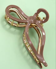 Natural Cellulose Bow Claw Clip