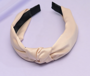 Wide Knotted Satin Headband