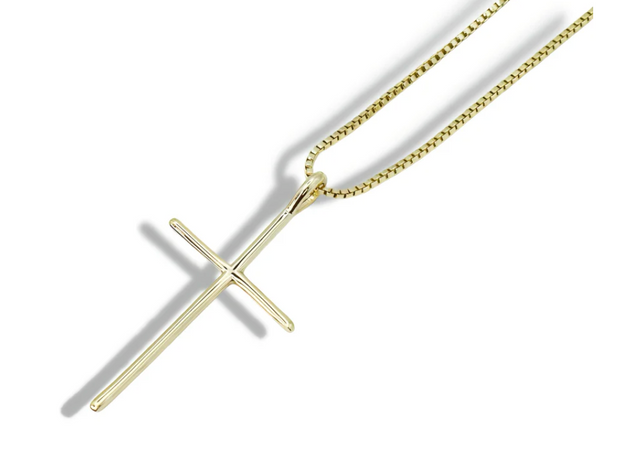 Serene Cross Necklace - Gold