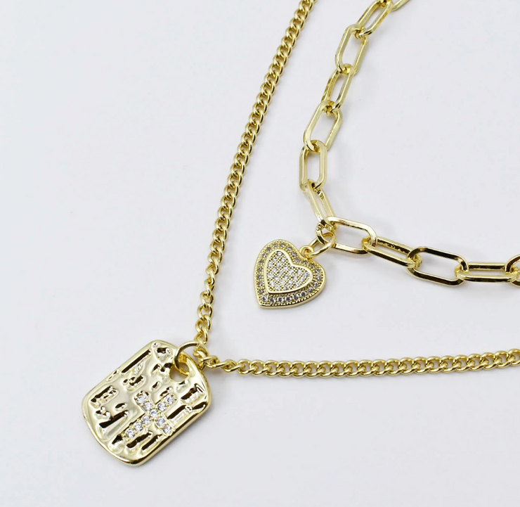 Treasured Glow Layered Necklace - Gold