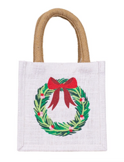 A Cozy Christmas Petite Jute Gift Bag